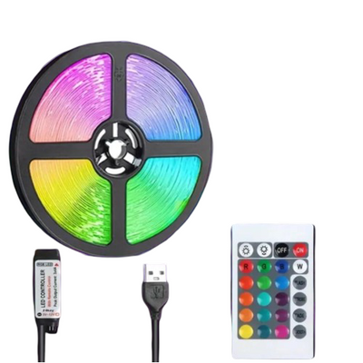 5V RGB LED Strip met Afstandsbediening
